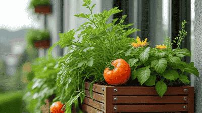 Vegetables and herbaceous plants suitable for balcony planting